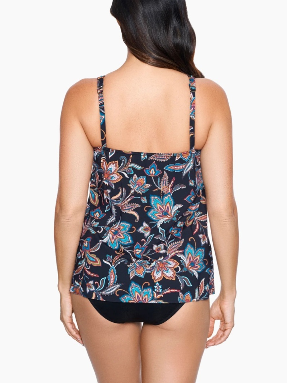 Miraclesuit Mirage Tankini Top in Scotch Floral Size 10 - Picture 2 of 11
